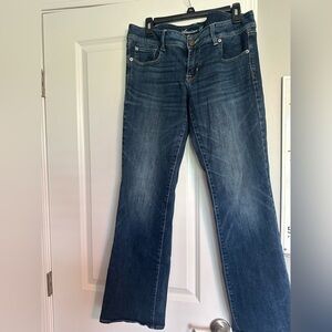 American Eagle Outfitters Dark Blue Slim Bootcut Jeans